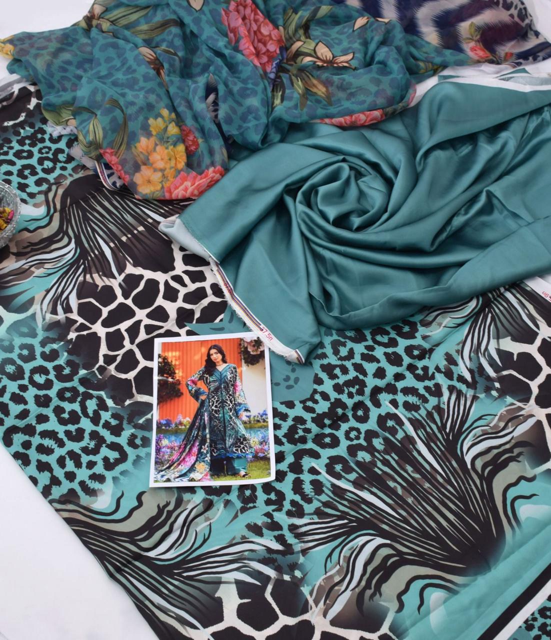 ZM-56 DIGITALLY PRINTED SILK 3PC