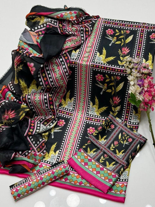 ZM-54 DIGITALLY PRINTED SILK 3PC