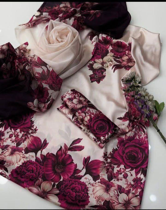 ZM-40 DIGITALLY PRINTED SILK 3PC