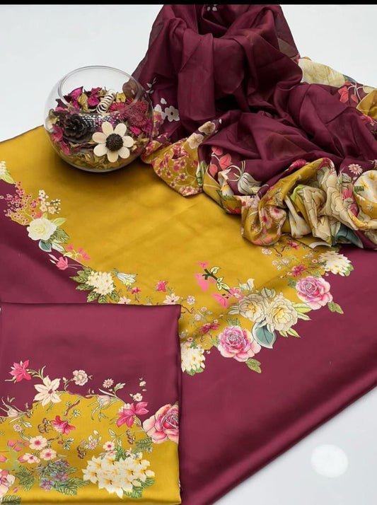 ZM-07 DIGITALLY PRINTED SILK 3PC