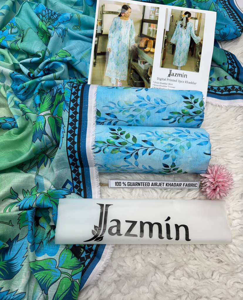 F&F-09 DIGITALLY PRINT KHADDER 3PC