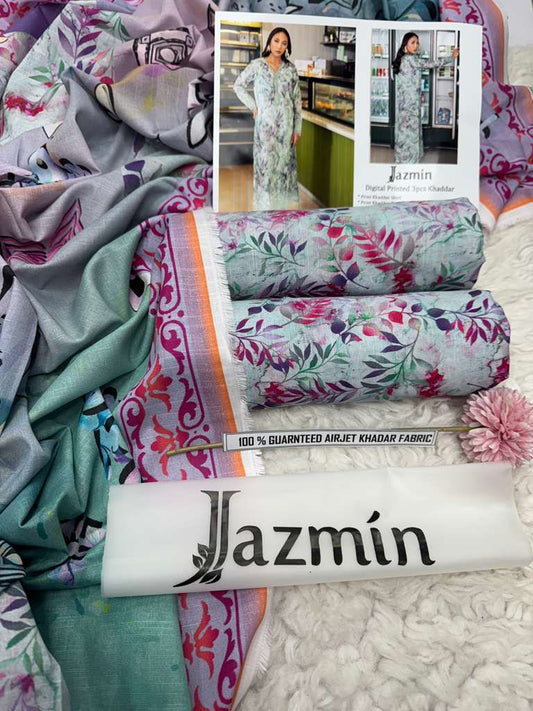 F&F-08 DIGITALLY PRINT KHADDER 3PC