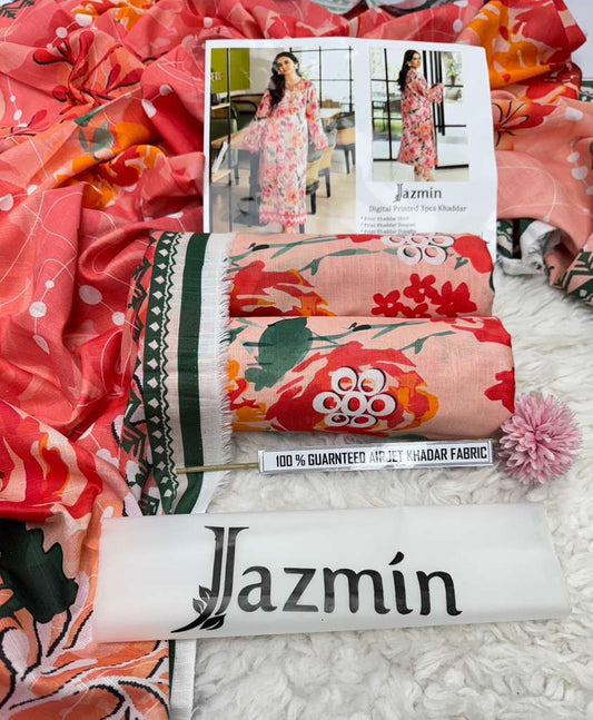 F&F-04 DIGITALLY PRINT KHADDER 3PC