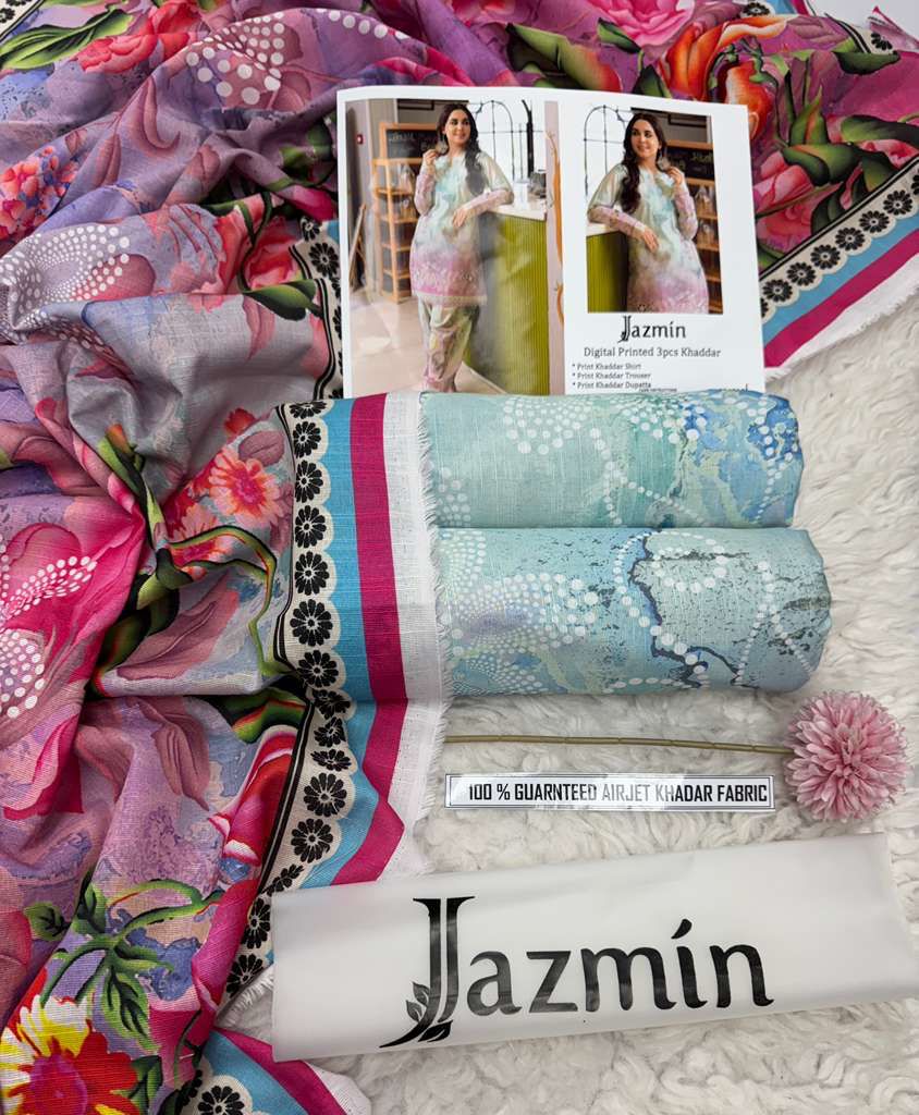 F&F-03 DIGITALLY PRINT KHADDER 3PC