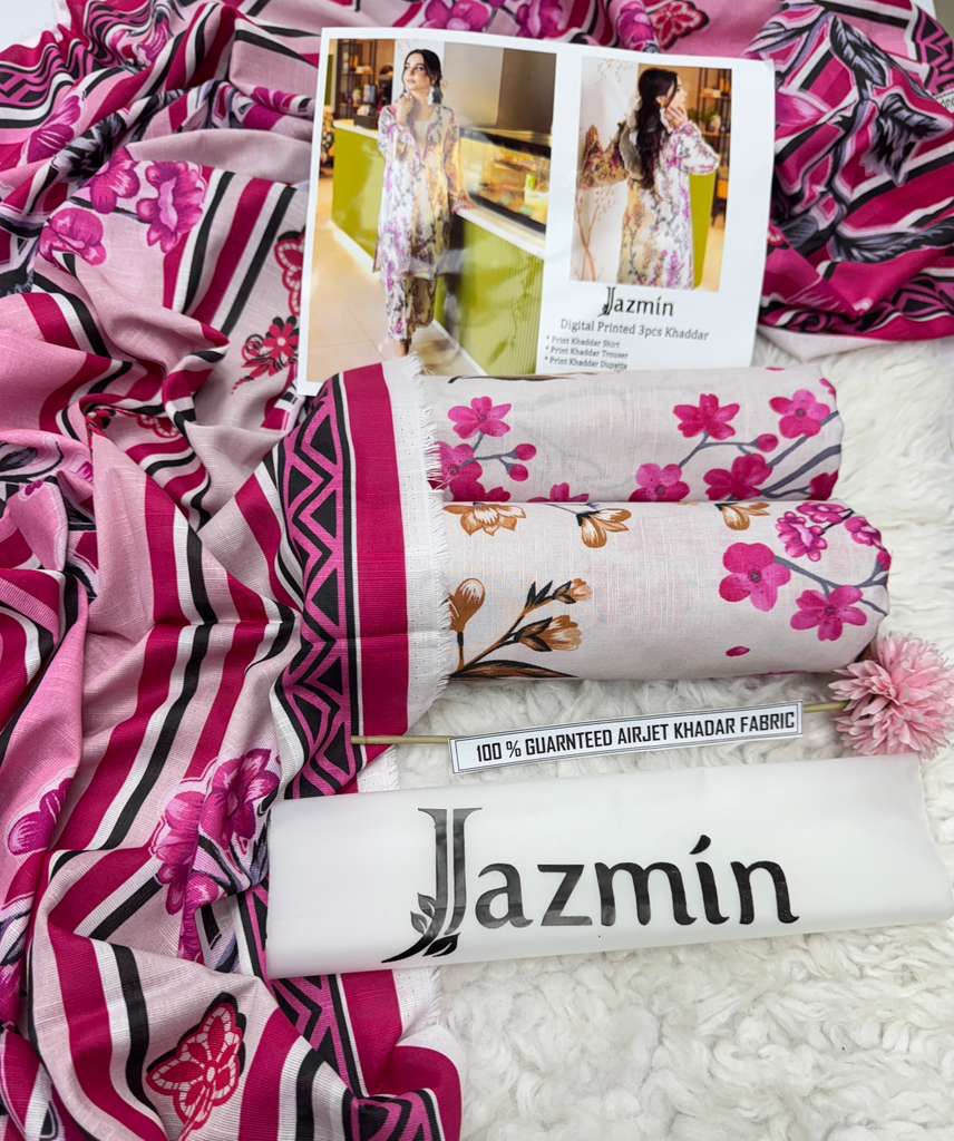 F&F-01 DIGITALLY PRINT KHADDER 3PC