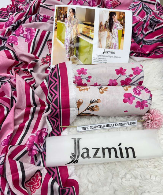 F&F-01 DIGITALLY PRINT KHADDER 3PC