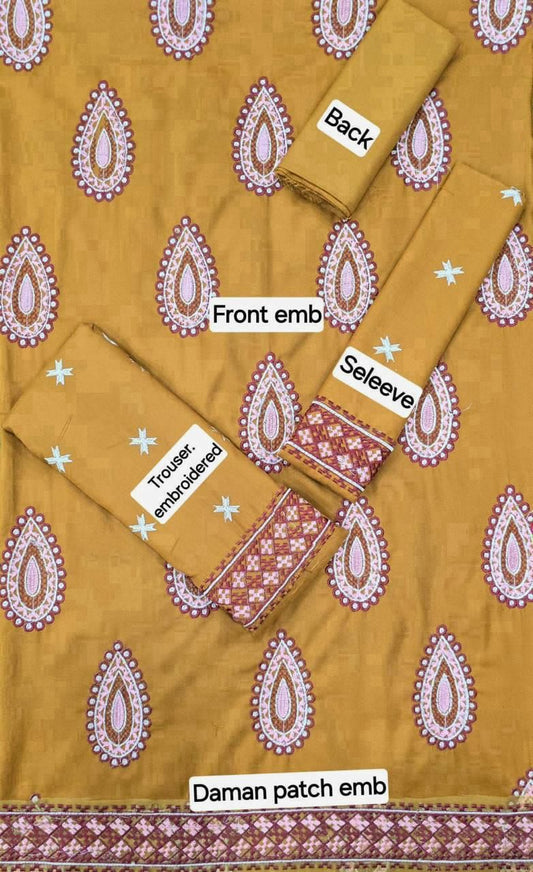 AS-19 EMBORIDER DHANAK 2PC