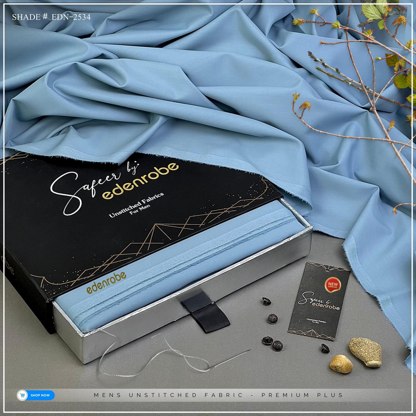 BR-08 Edenrobe`WASH'N WEAR soft & Smooth