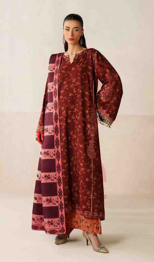 F&F-24 DIGITALLY PRINT KHADDER 3PC