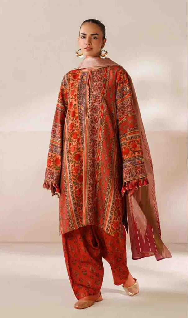 F&F-23 DIGITALLY PRINT KHADDER 3PC