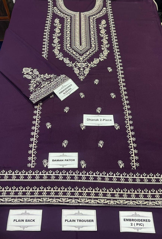 AHM-08 EMBORIDER DHANAK 2PC
