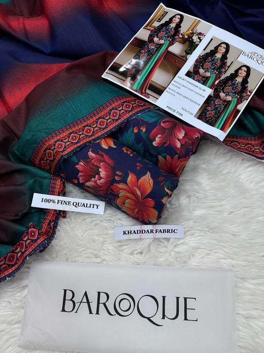 A FNF-06 DIGITALLY PRINT KHADDER 3PC