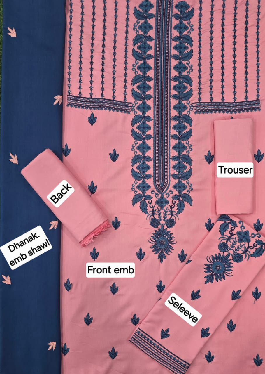 AS-14 BRANDED DHANAK 3PC