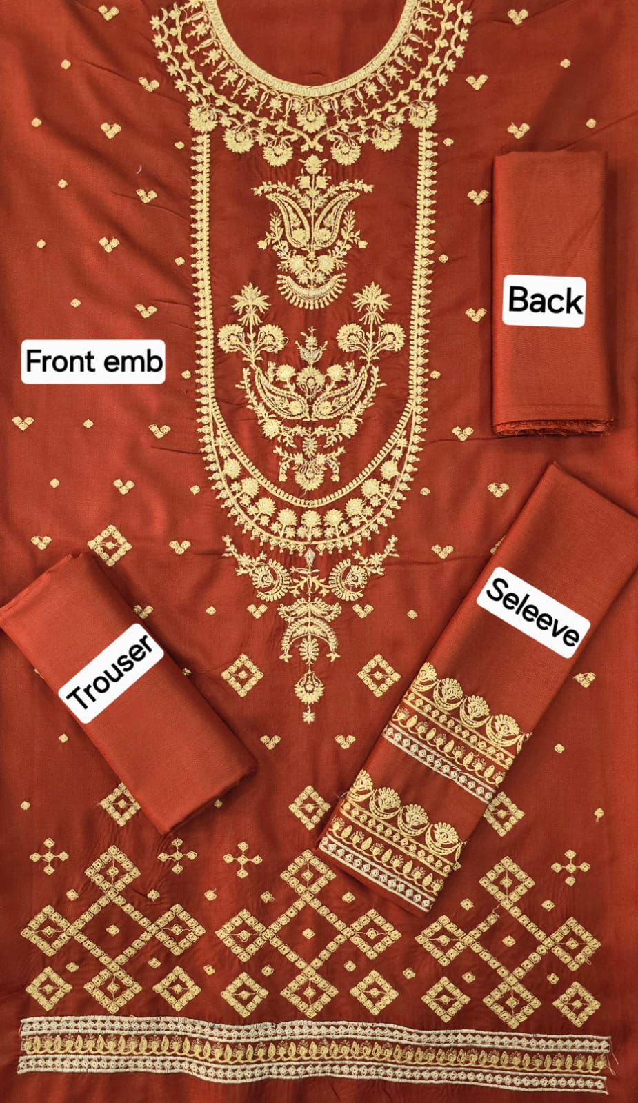 AS-13 EMBORIDER DHANAK 2PC