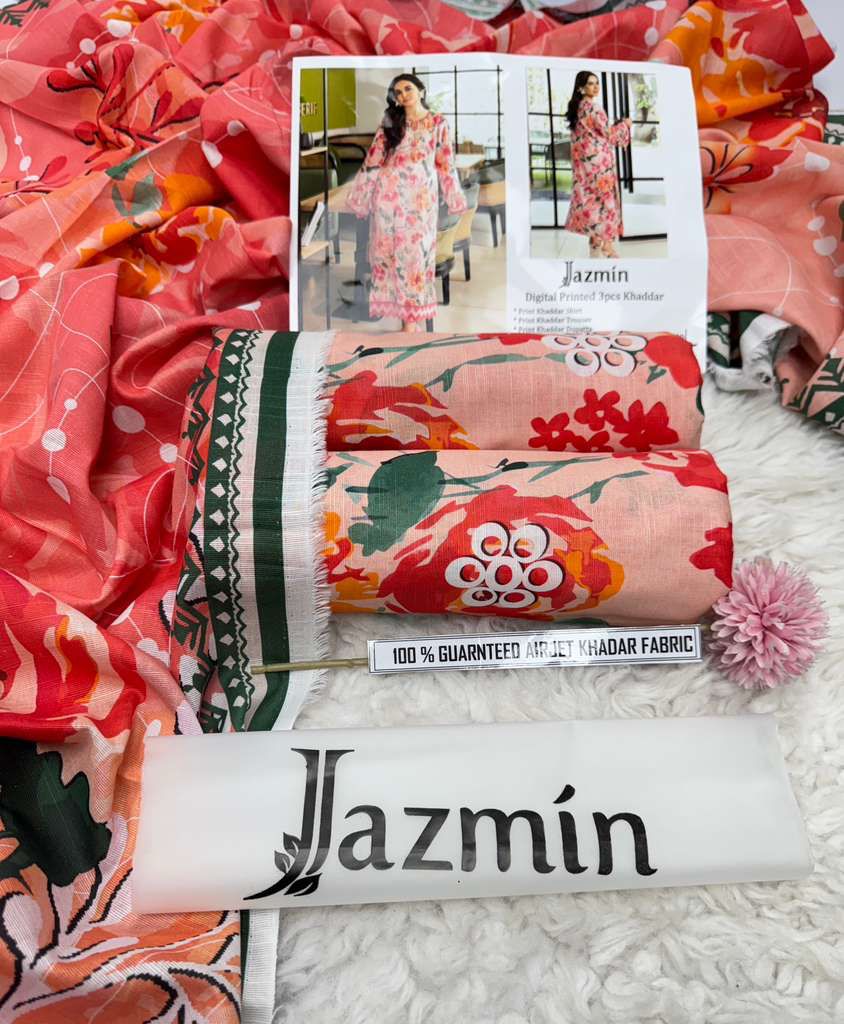 F&F-04 DIGITALLY PRINT KHADDER 3PC