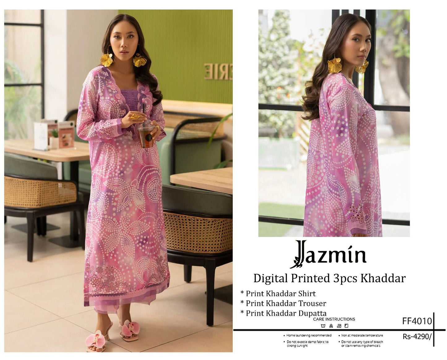 F&F-06 DIGITALLY PRINT KHADDER 3PC