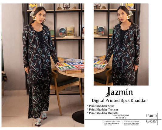F&F-02 DIGITALLY PRINT KHADDER 3PC