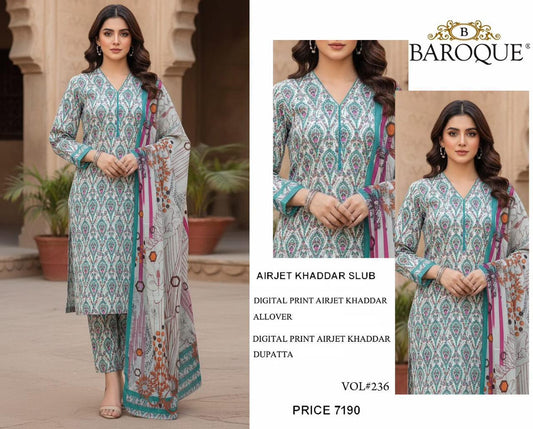 A FNF-08 DIGITALLY PRINT KHADDER 3PC