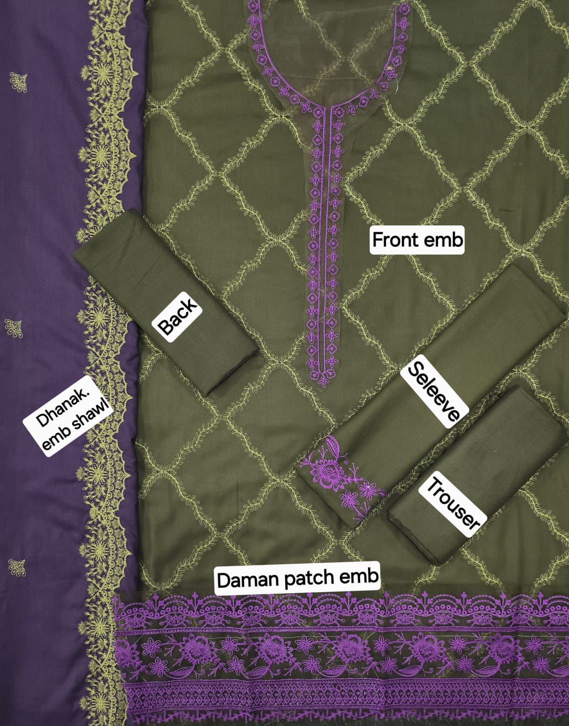 AS-07 BRANDED DHANAK 3PC