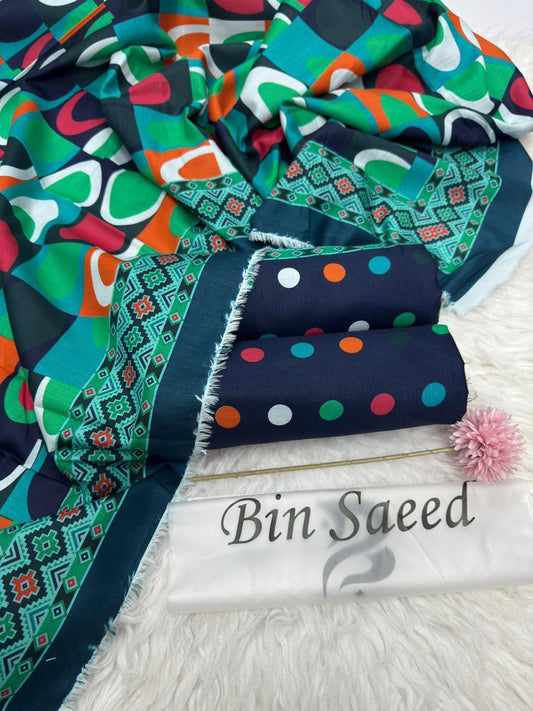 AMD-28 DIGITALLY PRINT KHADDER 3PC