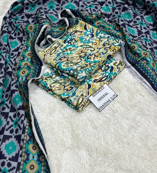 AMD-17 DIGITALLY PRINT KHADDER 3PC