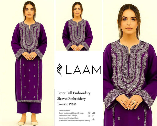 AHM-08 EMBORIDER DHANAK 2PC