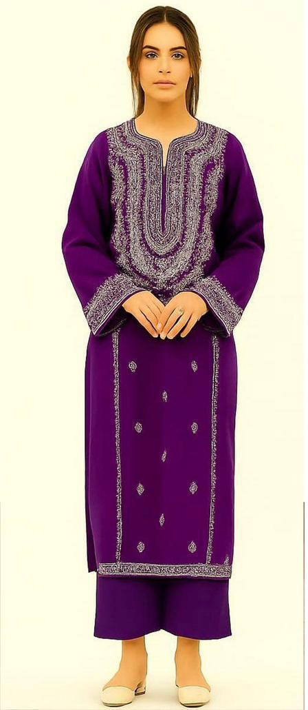 AHM-08 EMBORIDER DHANAK 2PC