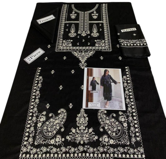 AHM-07 EMBORIDER DHANAK 2PC