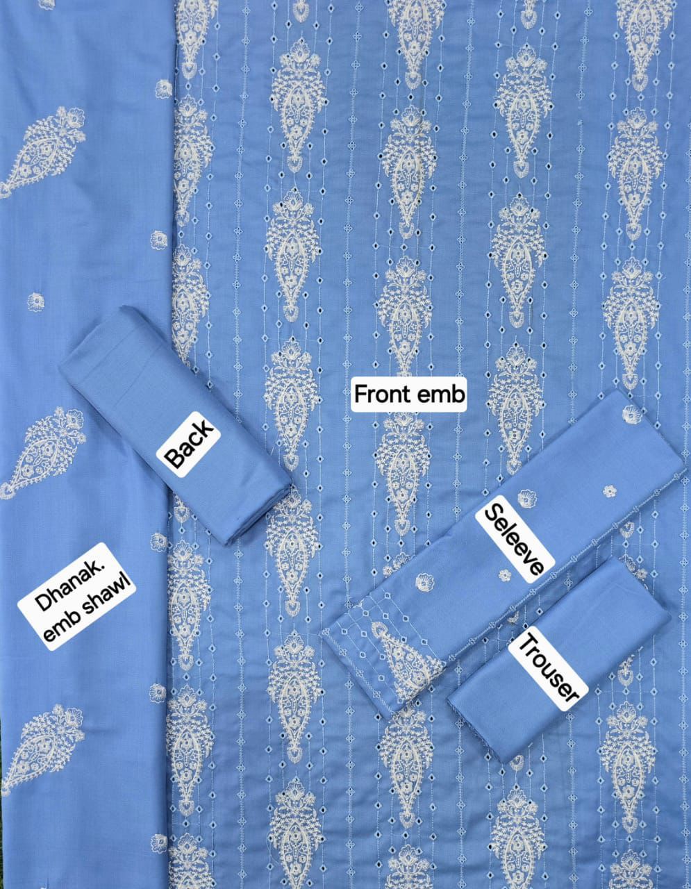 AS-17 BRANDED DHANAK 3PC