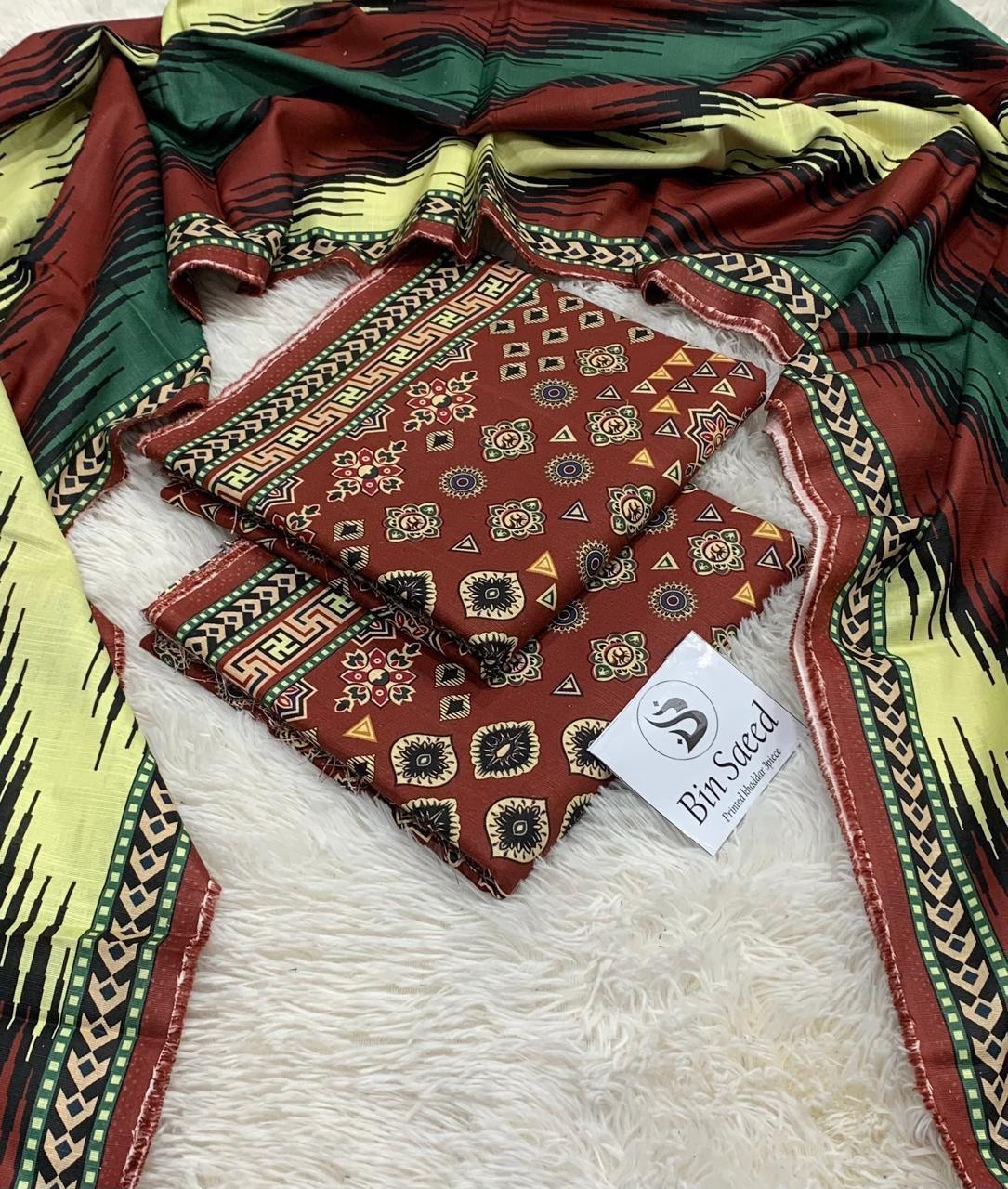 AMD-30 DIGITALLY PRINT KHADDER 3PC