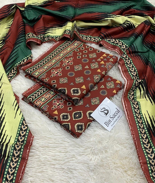 AMD-30 DIGITALLY PRINT KHADDER 3PC