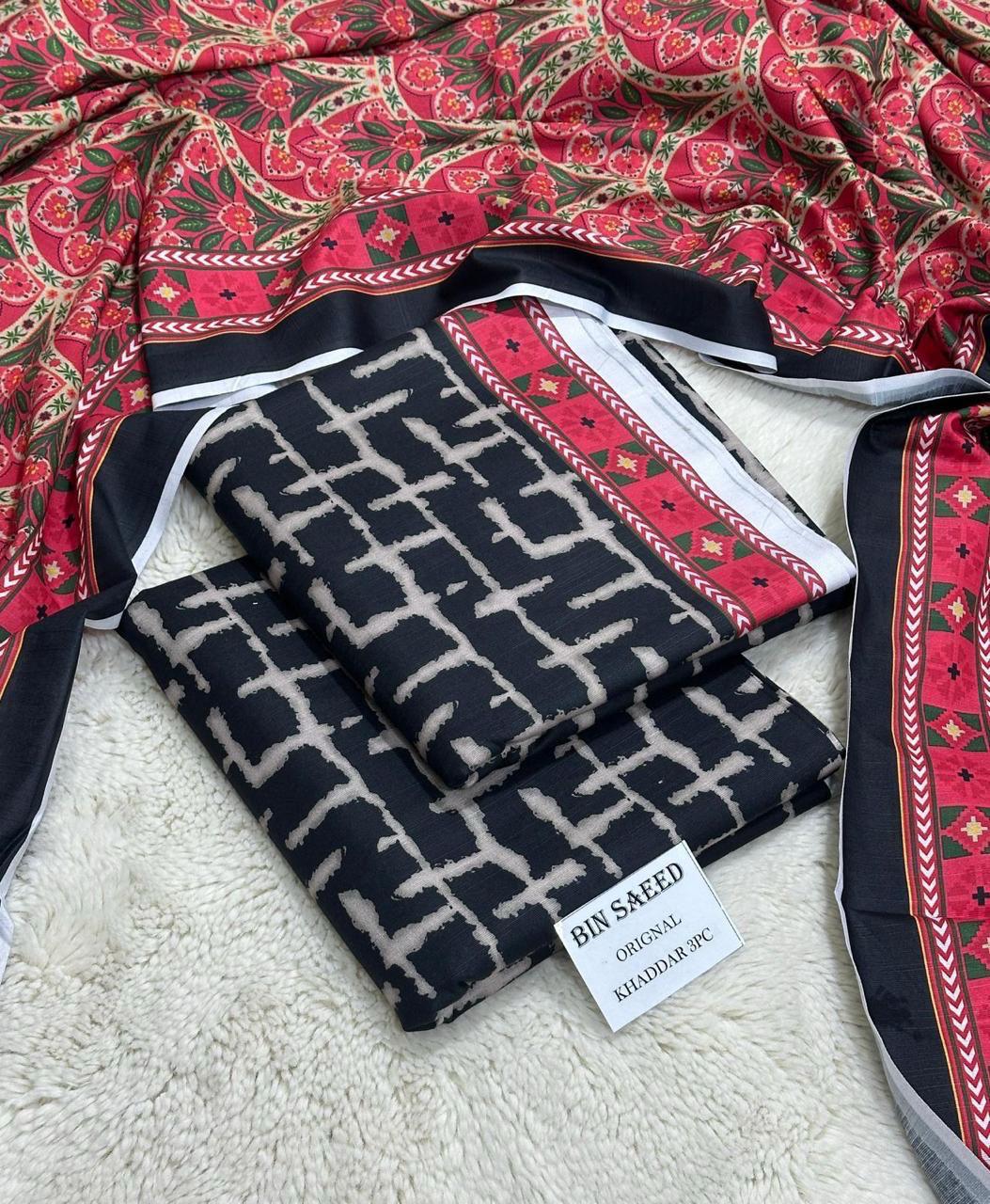 AMD-52 DIGITALLY PRINT KHADDER 3PC