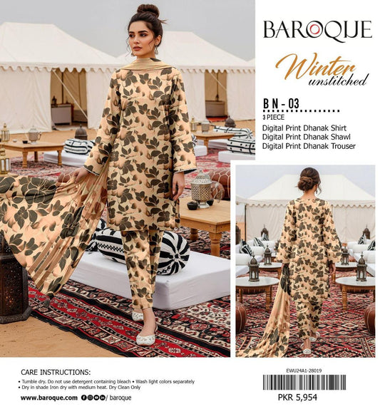 ZIA-05 BRANDED DHANAK 3PC