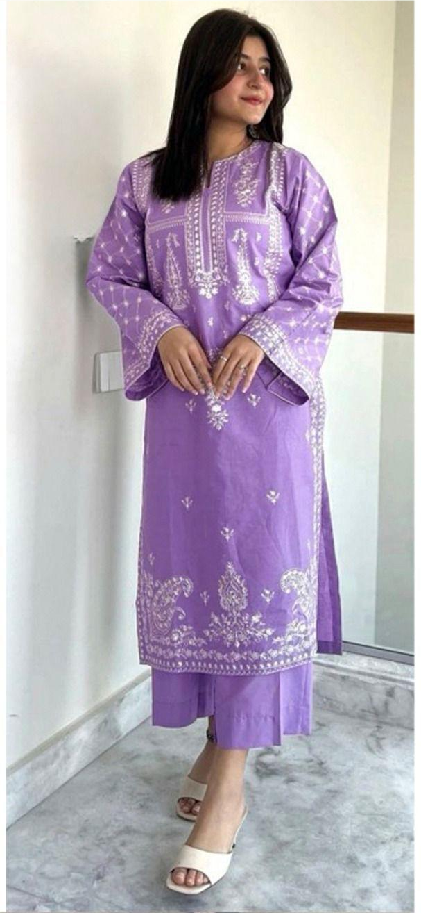 AHM-06 EMBORIDER DHANAK 2PC