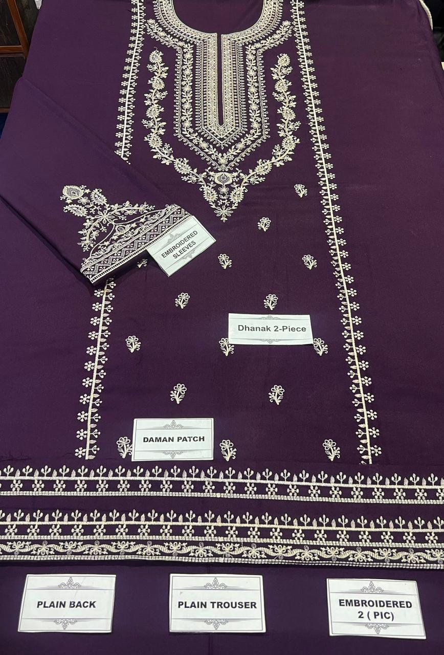 AHM-08 EMBORIDER DHANAK 2PC