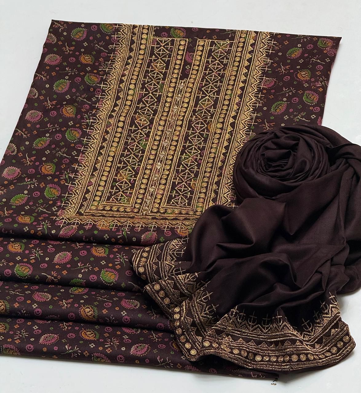 FNF-07 EMBORIDER KHADDAR 2PC