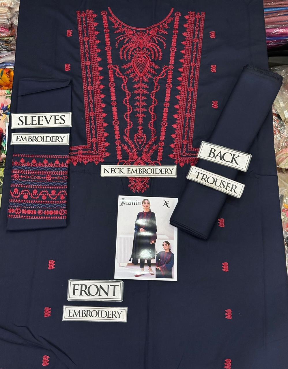 AHM-02 EMBORIDER DHANAK 2PC