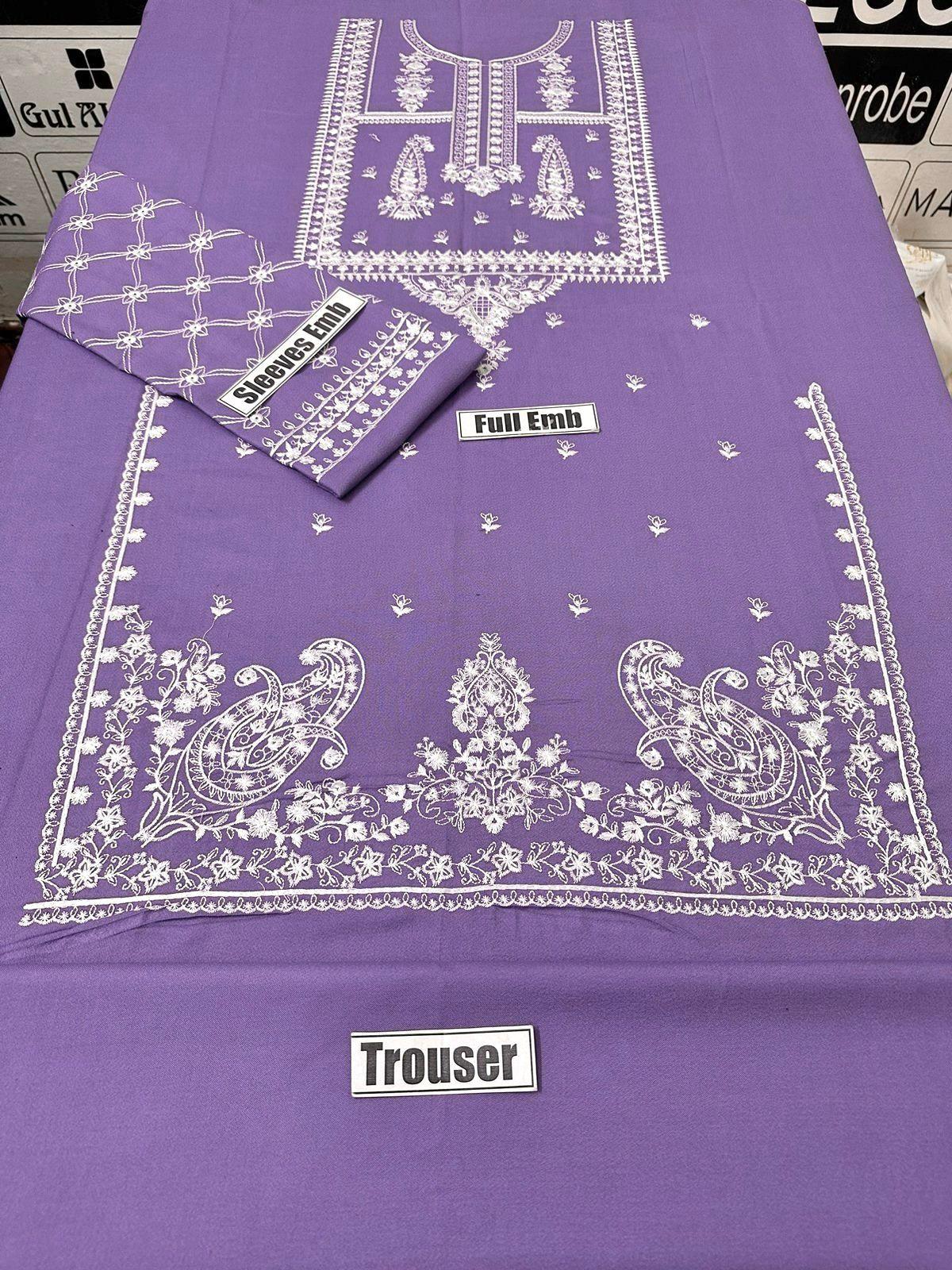 AHM-06 EMBORIDER DHANAK 2PC