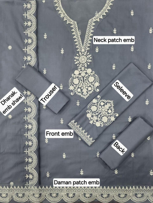 AS-11 BRANDED DHANAK 3PC