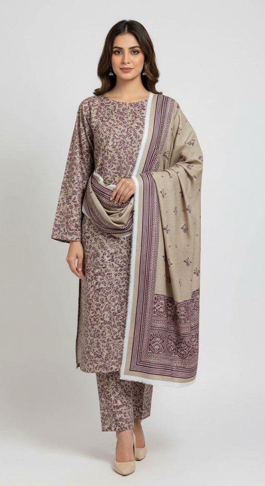 AMD-22 DIGITALLY PRINT KHADDER 3PC