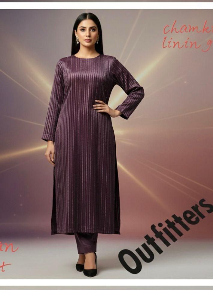 EMN-08 INDIA CHAMKI VLEVET ALLOVER 2PC