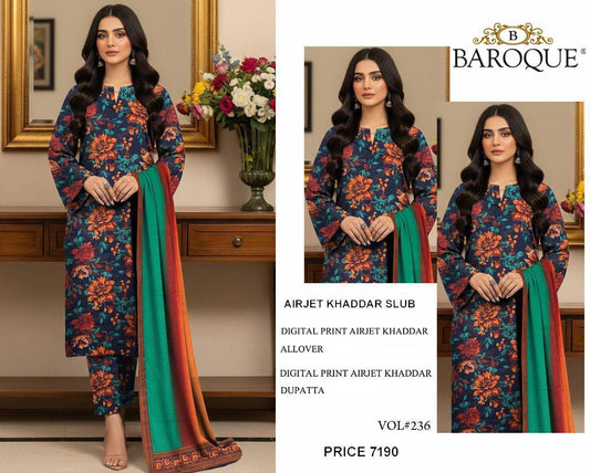 A FNF-06 DIGITALLY PRINT KHADDER 3PC