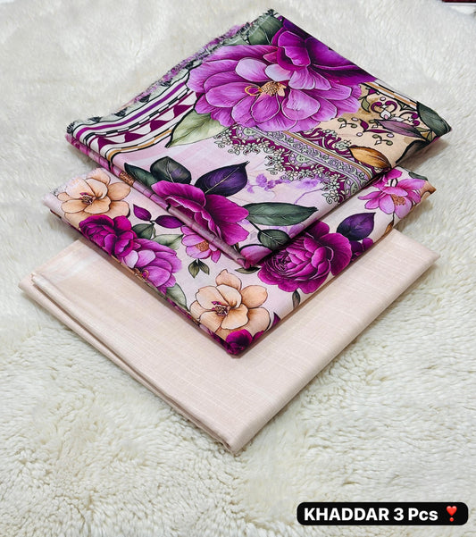 AMD-37 DIGITALLY PRINT KHADDER 3PC