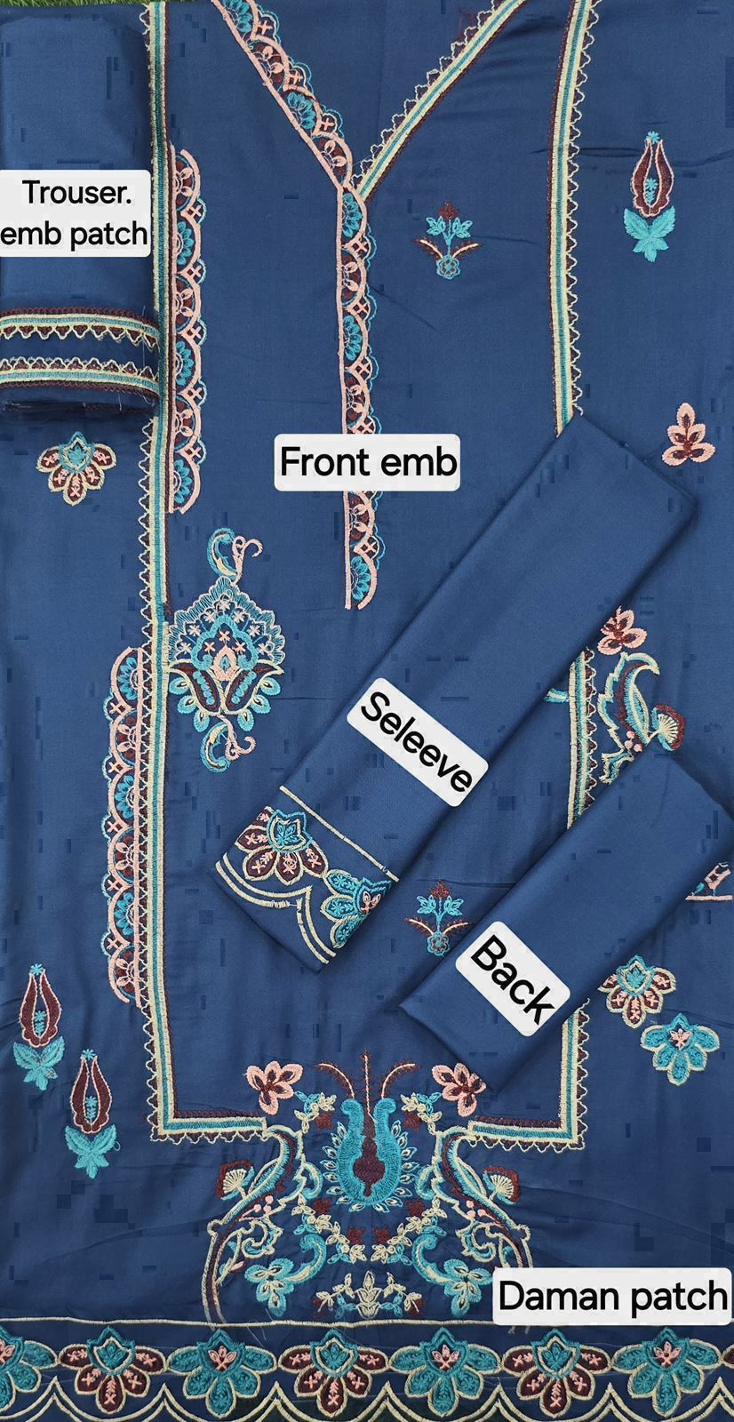 AS-16 EMBORIDER DHANAK 2PC