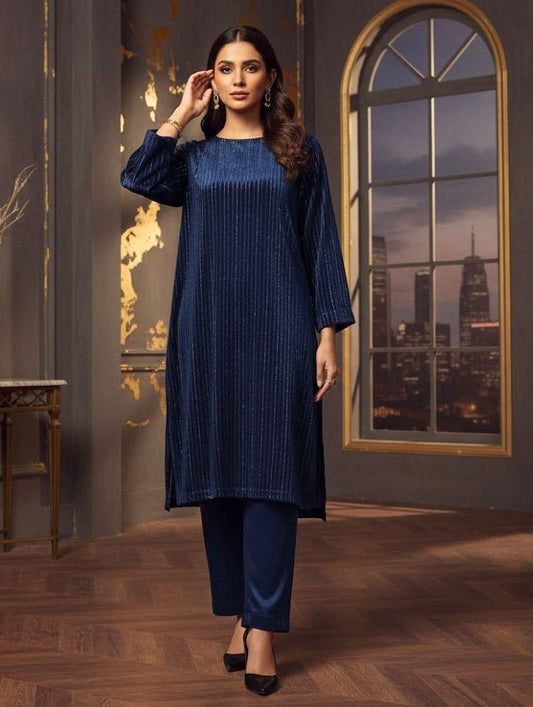 EMN-12 INDIA CHAMKI VLEVET ALLOVER 2PC